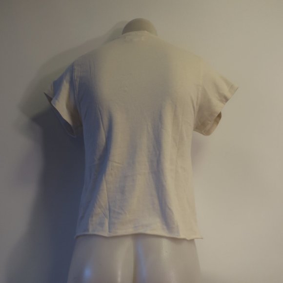 Womens Sincerely Jules For Bandier White T-Shirt XXS - Picture 4 of 5